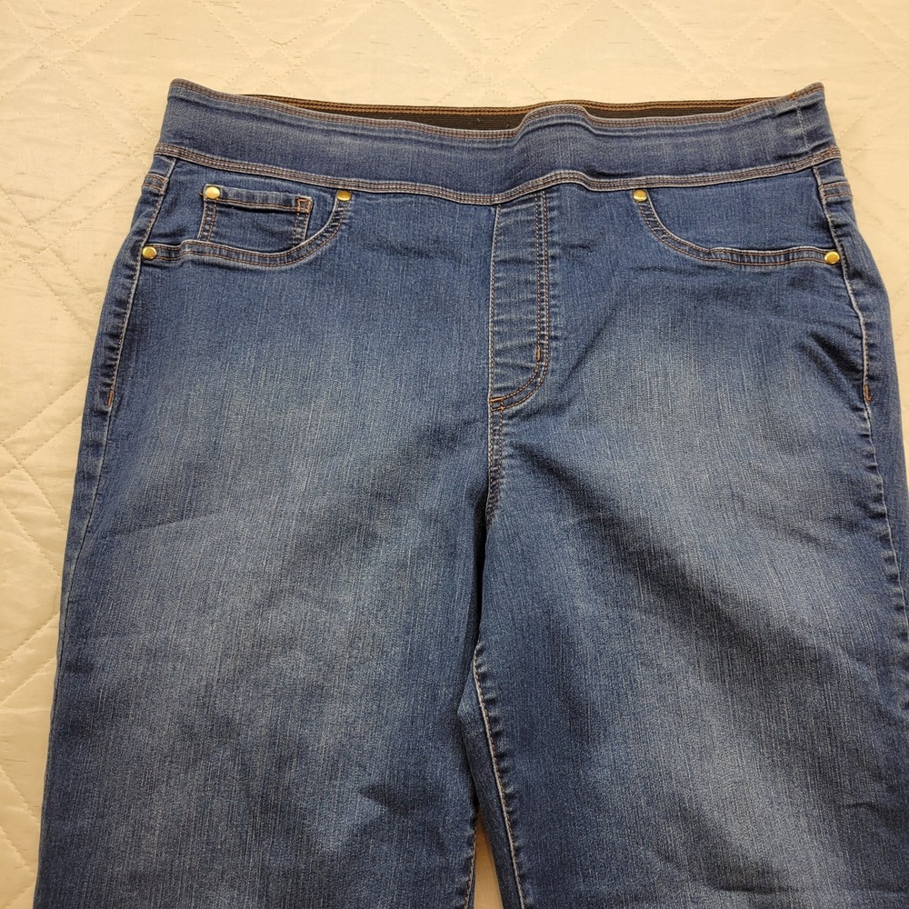 Kim‎ Rogers pull on blue jeans size 18 short - Picture 3 of 6